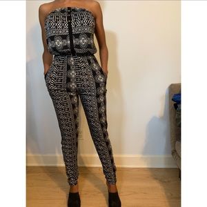 LOVE FREE Strapless Jumpsuit